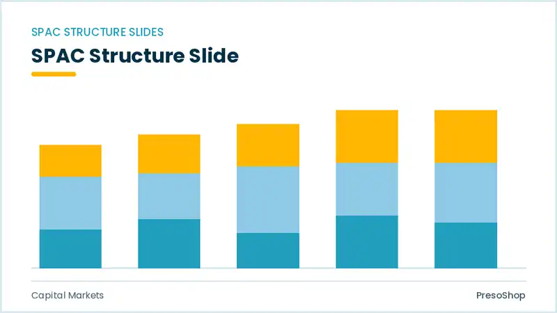 Editable PowerPoint spac structure slide template, built from recolourable native shapes for capital markets decks