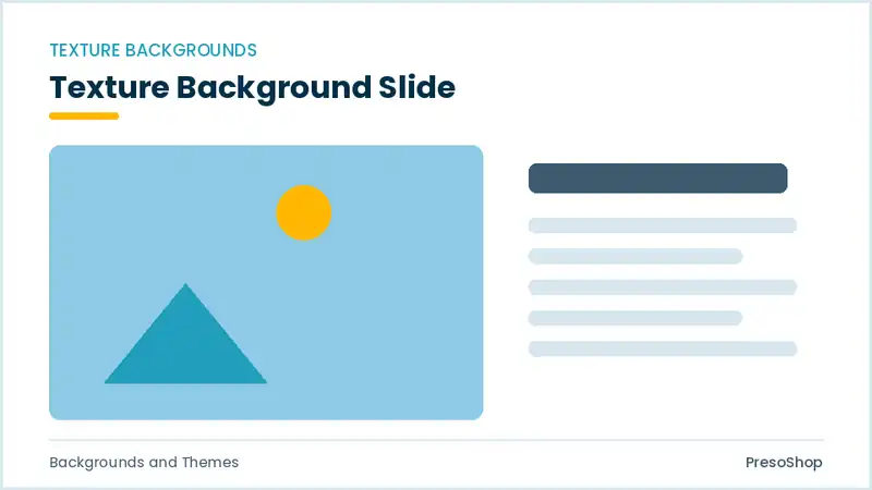 Editable PowerPoint texture background slide template, built from recolourable native shapes for backgrounds and themes decks